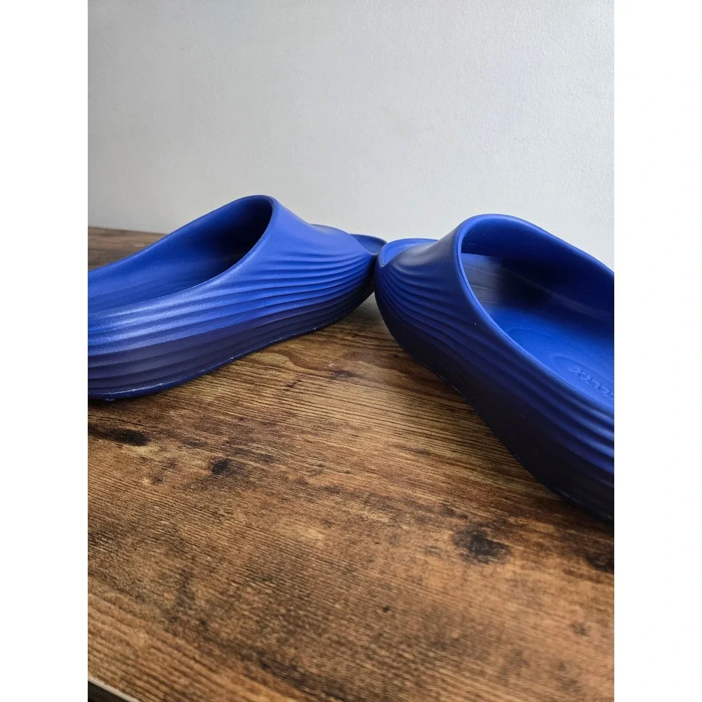 Nike Calm Slide Hyper Royal Blue Mens 9 DX4816-400 ReactX Foam Sandals Slip-On